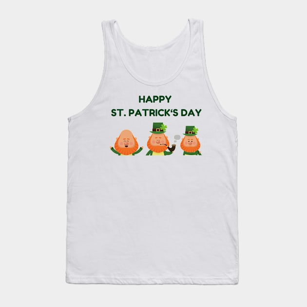 Happy St. Patrick’s Day Tank Top by AllPrintsAndArt